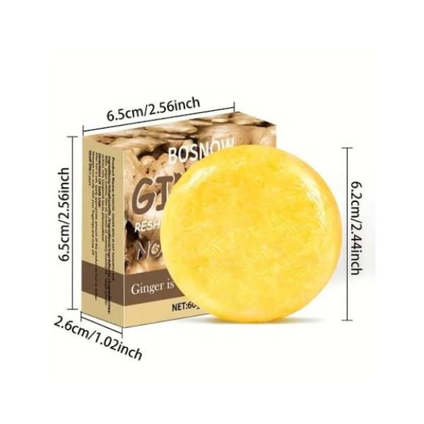 Bosnow Unisex Ginger Shampoo Soap
