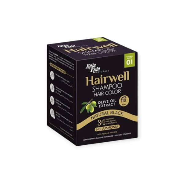 Hairwell Shampoo Hair Color Natural Black