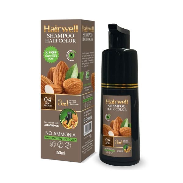 Hairwell Light Brown Hair Color 30ml