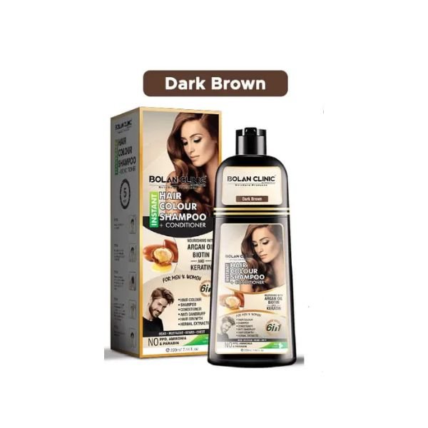 Instant Hair Color Shampoo + Conditioner (Light Brown) – A Blend Of Herbal Extracts