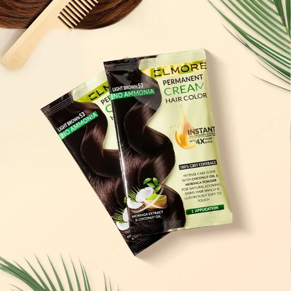 Elmore Cream Light Brown 53 Hair Color
