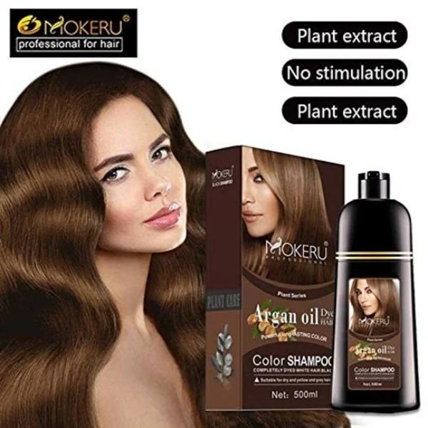 Mokeru Argan Oil Hair Color Shampoo