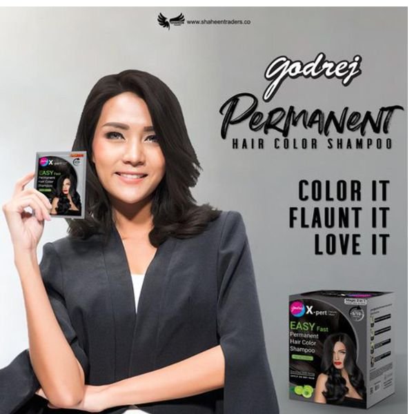 Godrej Permanent Dark Brown Shampoo Hair Color