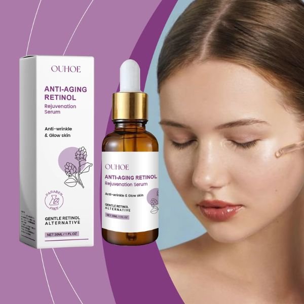 OUHOE Wrinkles Reduce Firming Anti Aging Brightening Face Skin Glow Hydrating 30ml Facial Retinol Serum