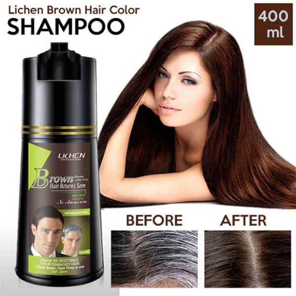 Lichen Dark Brown Hair Color Shampoo