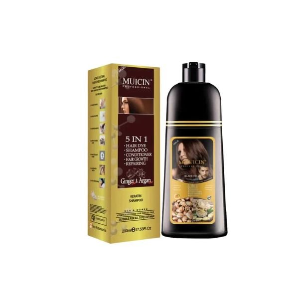 5 in 1 Hair Color Shampoo With Ginger & Argan Oil